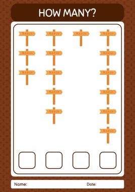 İşaret panosuyla kaç tane sayma oyunu. Anaokulu öğrencilerinin çalışma listesi, çocukların faaliyet listesi.