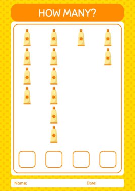 Güneş kremiyle kaç tane sayma oyunu. Anaokulu öğrencilerinin çalışma listesi, çocukların faaliyet listesi.