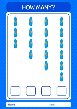 Sörf tahtasıyla kaç tane sayma oyunu. Anaokulu öğrencilerinin çalışma listesi, çocukların faaliyet listesi.