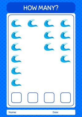 Dalgalarla kaç tane sayma oyunu var? Anaokulu öğrencilerinin çalışma listesi, çocukların faaliyet listesi.