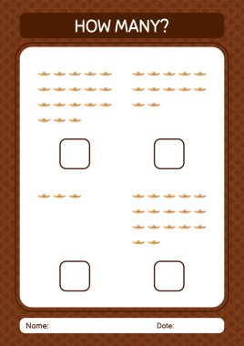 Hasır şapkalı kaç tane sayma oyunu var? Anaokulu öğrencilerinin çalışma listesi, çocukların faaliyet listesi.