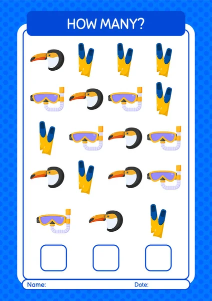 Yaz ikonu ile kaç tane sayma oyunu. Anaokulu öğrencilerinin çalışma listesi, çocukların faaliyet listesi.