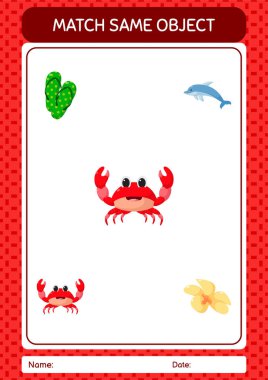 Aynı nesne oyunu yaz ikonu ile eşleştir. Anaokulu öğrencilerinin çalışma listesi, çocukların faaliyet listesi.