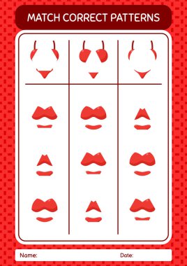 İç çamaşırı ile eşleştirme oyunu. Anaokulu öğrencilerinin çalışma listesi, çocukların faaliyet listesi.