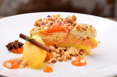 karamel ile kabak cheesecake