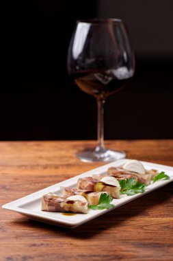 Aspic bifteği, güzel yemekler.