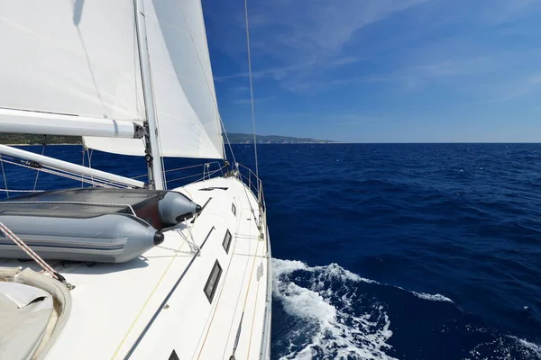 Luxury Yacht Sea Race Sailing Regatta Cruise Yachting — Stock Photo, Image