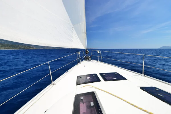 Iate Luxo Corrida Marítima Regata Vela Navegação Cruzeiro — Fotografia de Stock