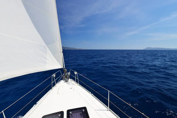 Lyx Yacht Havet Race Segelregatta Kryssningssegling Royaltyfria Stockfoton