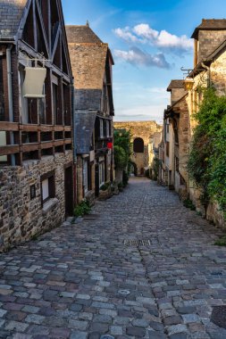 Dinan, Brittany, Fransa 'da Jerzual Caddesi