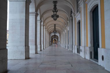 Lizbon, Portuga 'daki Ticaret Meydanı Kemerleri