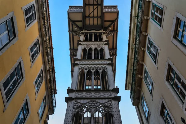 Вид Santa Justa Elevator Центрі Лісабона Португалія — стокове фото