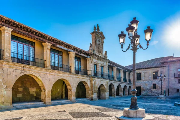 Kilátás Városháza Santo Domingo Calzada Rioja Spanyolország Stock Kép