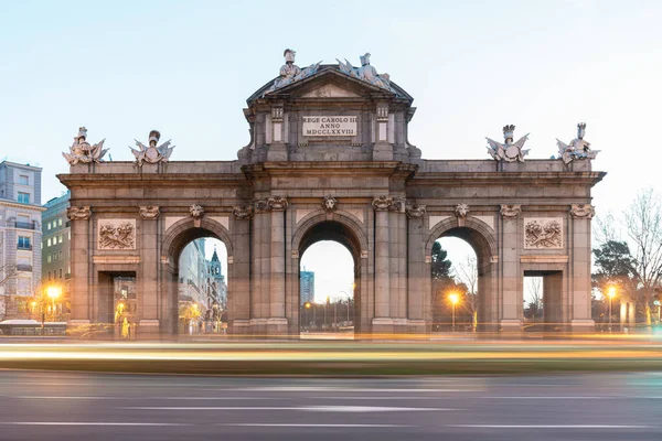 Vue Puerta Alcala Des Symboles Ville Madrid Espagne — Photo