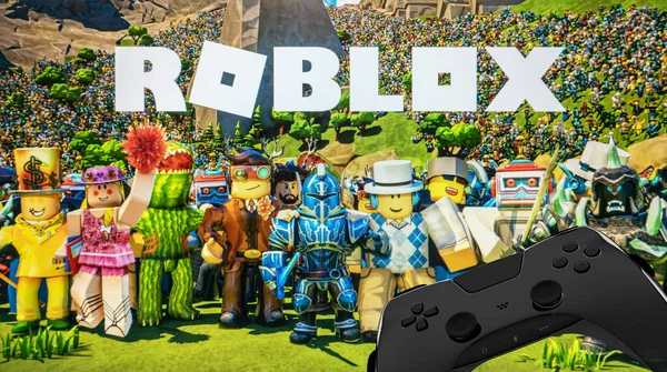 Bir konsol denetleyici ile Roblox oyunu