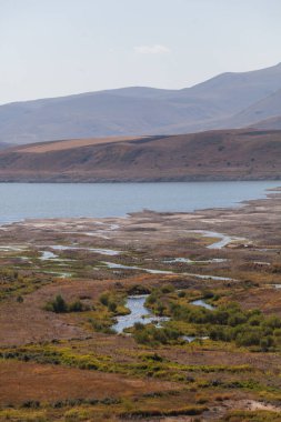 Ermenistan 'ın Syunik bölgesindeki Vorotan nehri üzerindeki Spandaryan rezervuarı