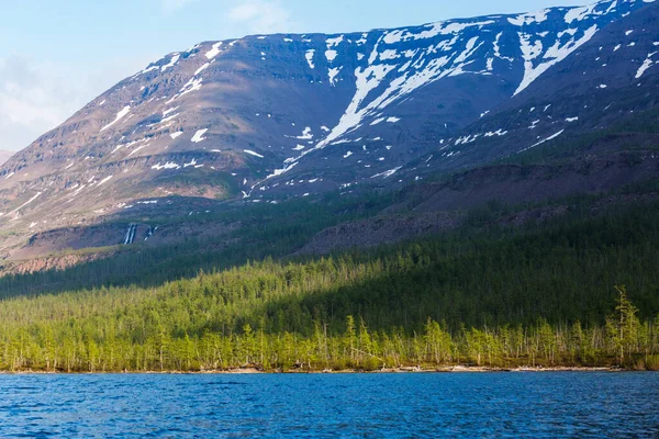 Lago Lama Meseta Putorana Taimyr Rusia Región Krasnoyarsk — Foto de Stock