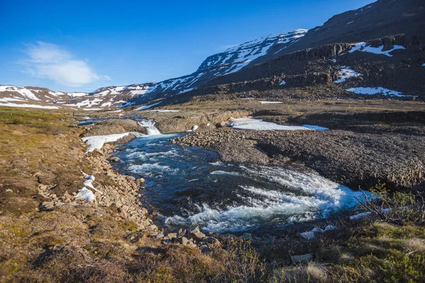 荷西河 提米尔Putorana高原极地日 — 图库照片