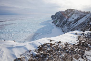 Hoboy gelen Deniz Baykal görünümünü Olkhon Adası