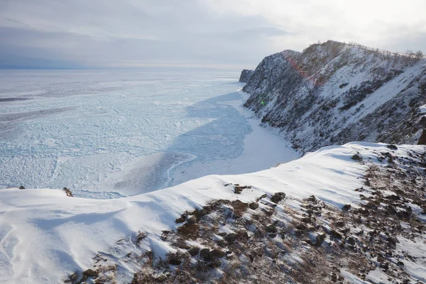 Vue Lac Baïkal Depuis Hoboy Sur Île Olkhon — Photo