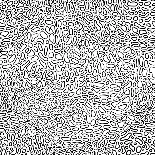 Vector Naadloze Lineaire Doodle Patroon Van Abstracte Gevlekte Textuur — Stockvector