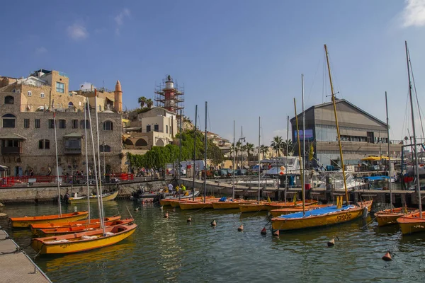 Jaffa Starożytne Miasto Portowe Położone Wybrzeżu Morza Śródziemnego Około Północny — Zdjęcie stockowe