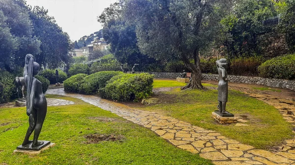 The Bahai Terraces, of the Hanging Gardens of Haifa, are garden terraces on Mount Carmel in Haifa