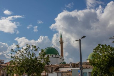 UNESCO tarafından dünya mirası sahasına verilen eski akko 'da kış atmosferi