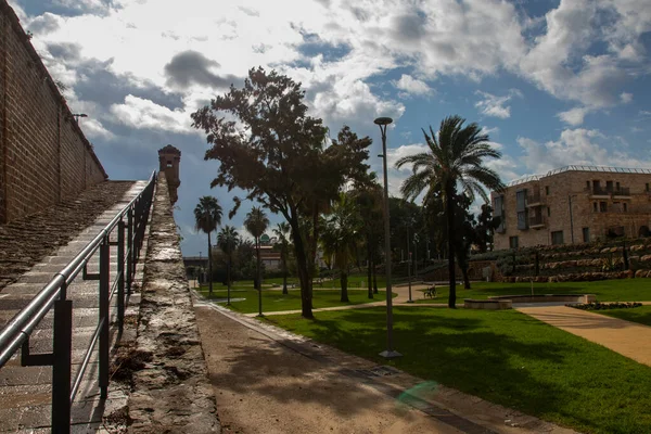UNESCO tarafından dünya mirası sahasına verilen eski akko 'da kış atmosferi