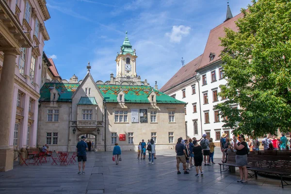 Historic neighborhood filled with charming narrow lanes, burgher's houses and nobles' palaces in Bratislava