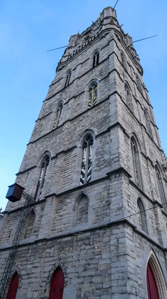 Het Belfort Van Gent Çan Kulesi Gent Gözlem Kulesi — Stok fotoğraf