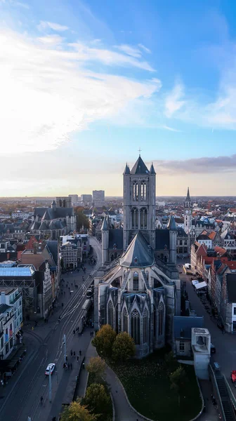 Gent Belçika Kasım 2021 Saint Nicholas Kilisesi — Stok fotoğraf
