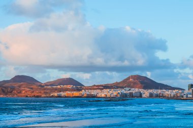 Las Palmas, İspanya 'da Atlantik Okyanusu kıyıları