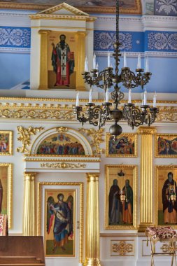 Bir Hıristiyan kilisesinin içi.