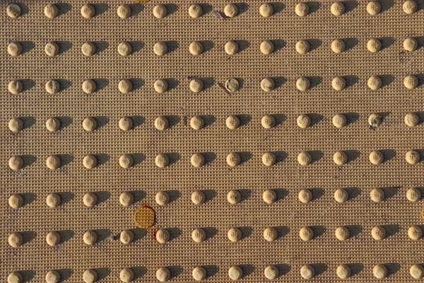 Metal Surface with Bolts Pattern