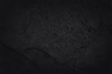 Arka plan ve tasarım çalışmaları için yüksek çözünürlüklü doğal desenli koyu gri kayrak dokusu. Siyah taş duvar.