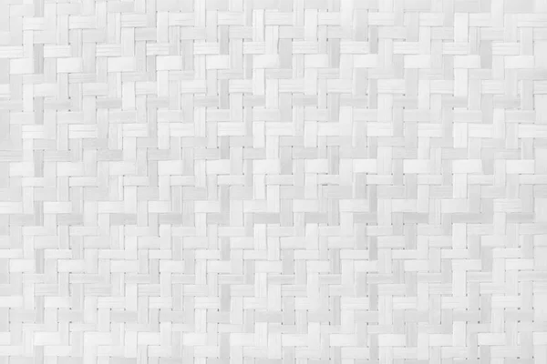 Білий Сірий Візерунок Бамбукового Плетіння Стара Ткана Текстура Стін Ротанга — стокове фото