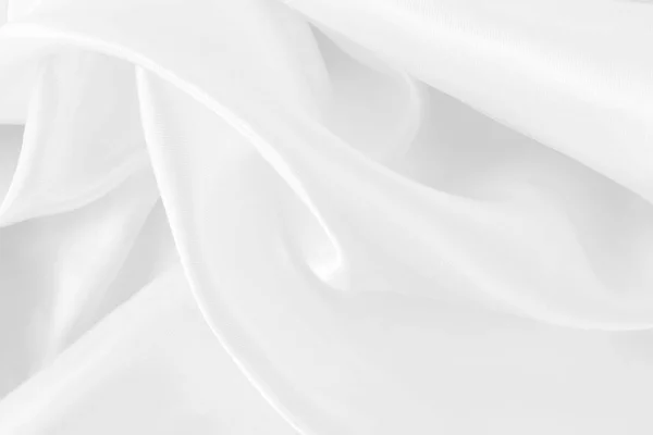Fehér Szövet Szövet Textúra Háttér Design Művészeti Munka Gyönyörű Gyűrött — Stock Fotó