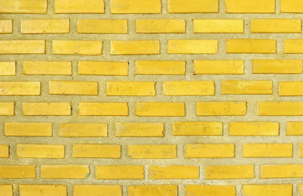 Textura Parede Tijolo Amarelo Com Padrão Estilo Vintage Para Trabalho — Fotografia de Stock