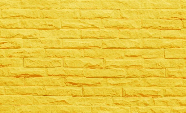 Golden Yellow Brick Wall Texture Vintage Style Pattern Background Design — Stock Photo, Image