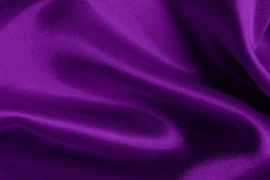 Arka plan ve tasarım için mor kumaş dokusu, güzel buruşmuş ipek ya da keten deseni..