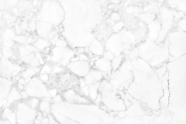 Yüksek çözünürlüklü beyaz gri mermer döşeme, iç dekorasyon için pırıl pırıl pırıl desenli doğal fayansların en üst görüntüsü..