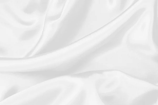 White Fabric Cloth Texture Background Design Art Work Beautiful Crumpled — Stock Photo, Image