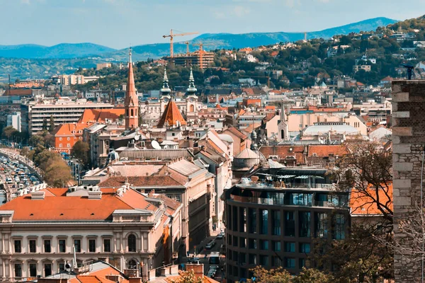 Birds Eye Photography European City House — Stockfoto