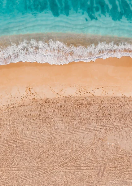 Aerial Photography Beach Waves — Stockfoto