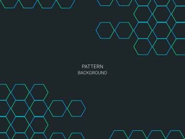 Soyut geometrik vektör mavi şablon tasarımı arka plan