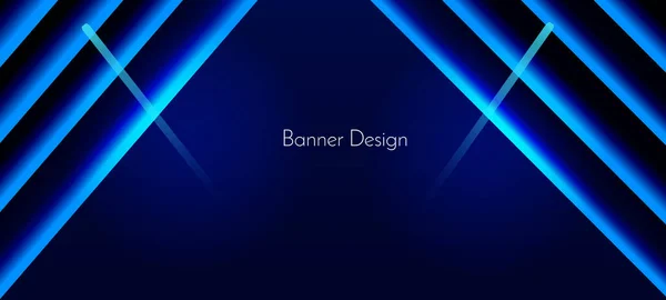 Abstrato Geométrico Azul Cor Decorativo Design Banner Fundo Vetor —  Vetores de Stock