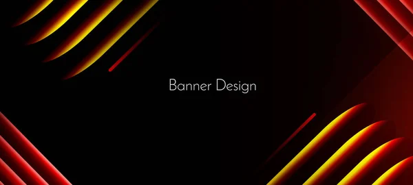 Líneas Degradado Color Geométrico Abstracto Diseño Decorativo Banner Fondo Vector — Vector de stock