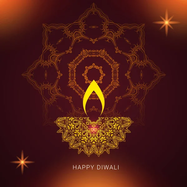 Hermoso Festival Hindú Diwali Vector Fondo — Archivo Imágenes Vectoriales