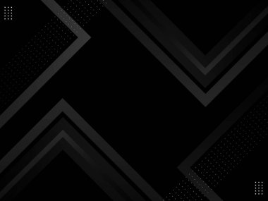 Karanlık geometrik siyah soyut arkaplan zarif tasarım şablon vektörü